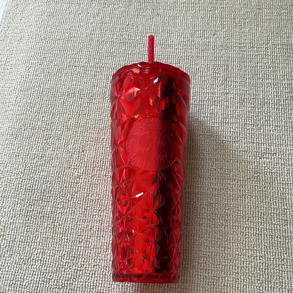 Starbucks Other - Starbucks Red Jeweled Drinking Cup